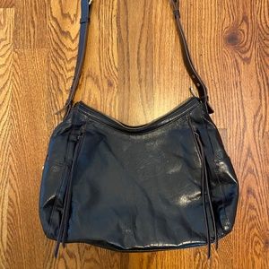 Hobo HORIZON leather slouchy shoulder bag Black ***EUC